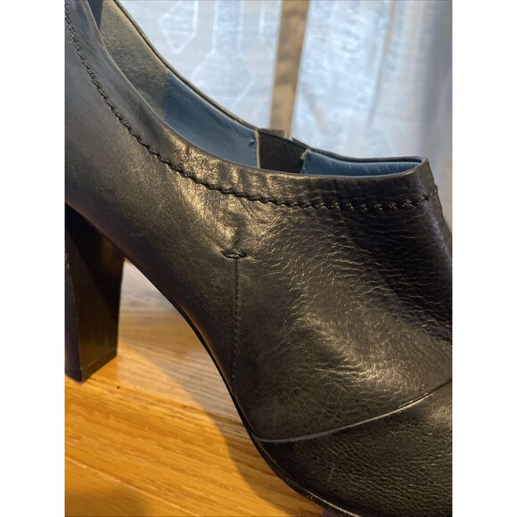 Biala Italian‎ Leather High Heel Booties Women's Shoes Black Size 10 Soft - Picture 3 of 11